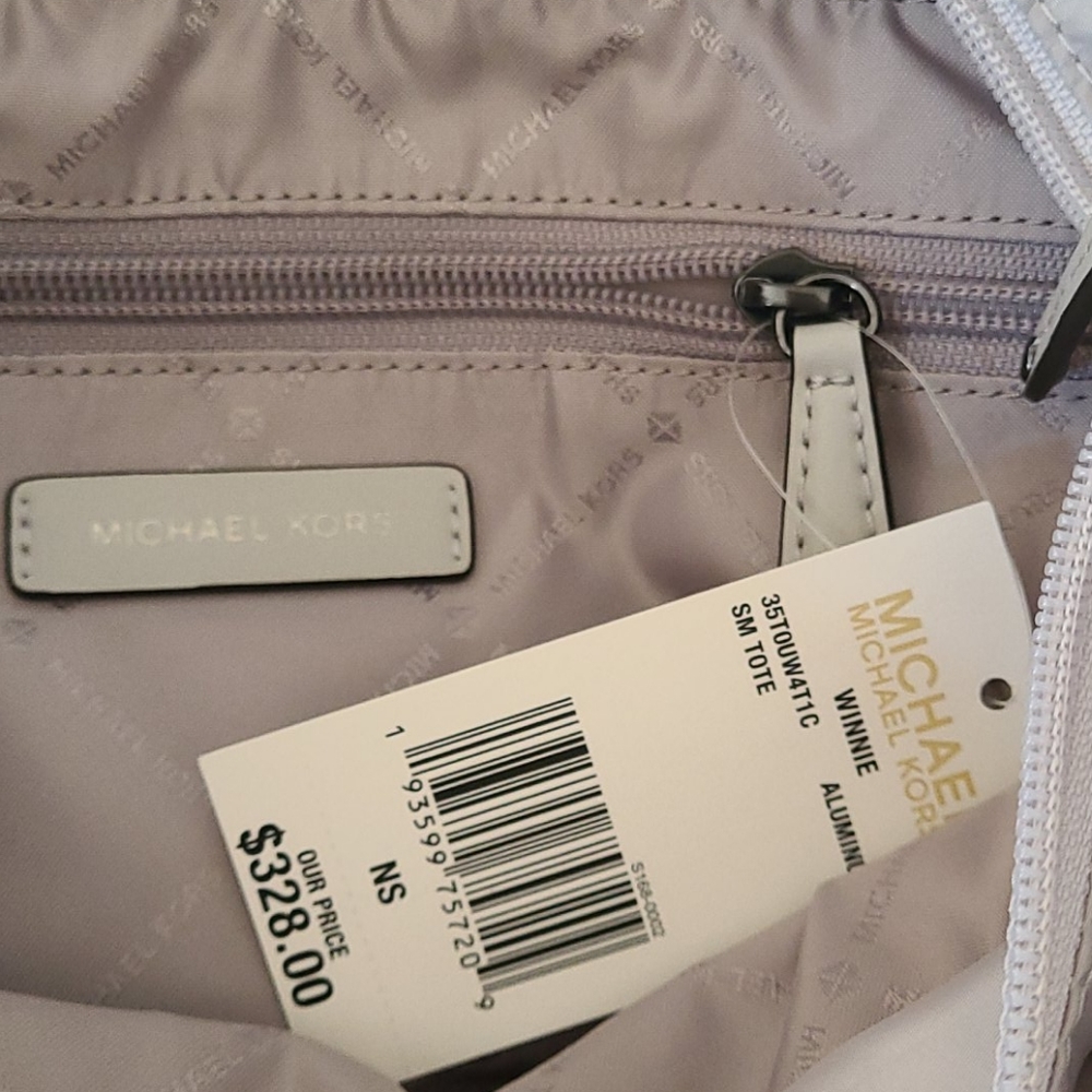 Michael Kors Winnie Small Tote Shoulder Bag Grey - Picture 7 of 7